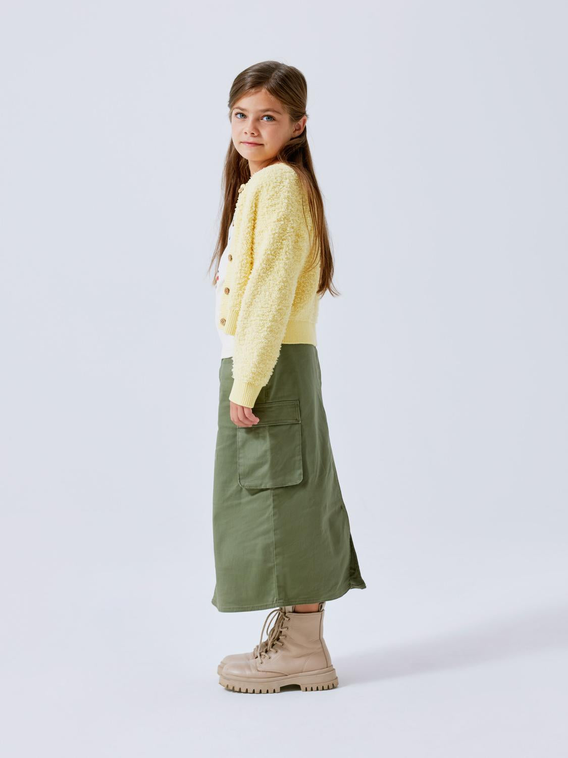 NKFLUNA Skirts - Deep Lichen Green